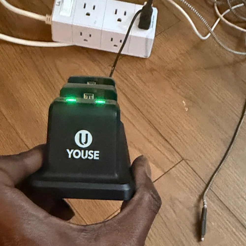 💥NI💥 Black Dual Charging Station for Game Console Batteries